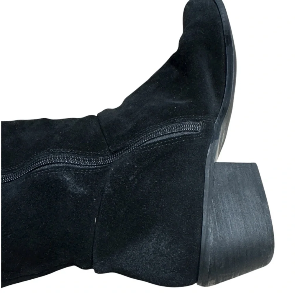Ecote Urban Outfitter Black Suede Over the Knee Boots Women’s Size 8.5 Side Zip